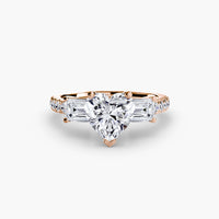 Thumbnail for Three-Stone Ring with Pavé Band 4