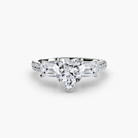 Thumbnail for Three-Stone Ring with Pavé Band 4