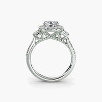 Thumbnail for Three-Stone Ring with Halo 2