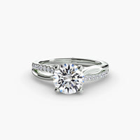 Thumbnail for The Split Shank Pavé Solitaire