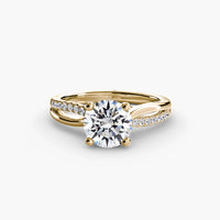 Thumbnail for The Split Shank Pavé Solitaire