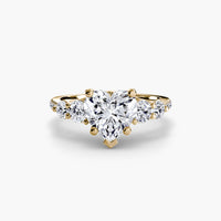 Thumbnail for Five Stone Ring with Pavé Band