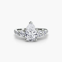 Thumbnail for Five Stone Ring with Pavé Band