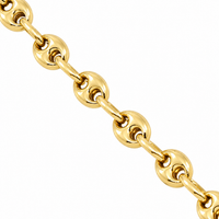 Thumbnail for 14K Yellow Gold Anchor Puffed Chain 4 mm
