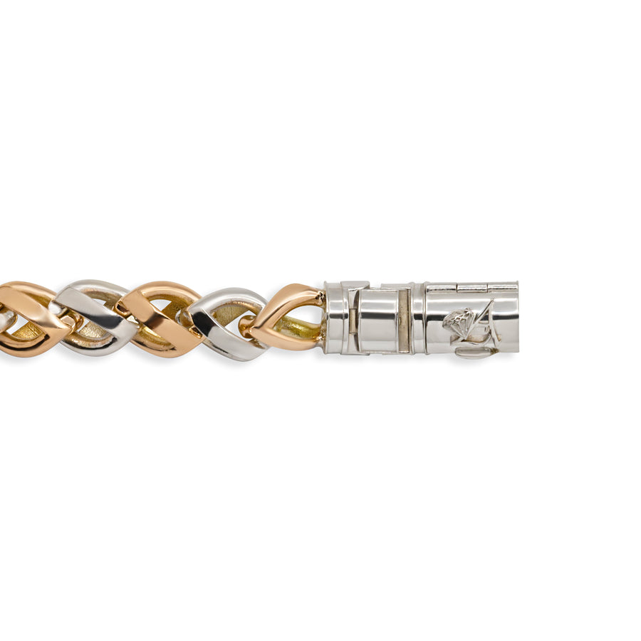 Yellow / 8 in 10k Gold CZ Cuban Bracelet 4.5 Ctw 9mm