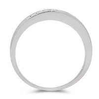 Thumbnail for 14K White Gold Marquise Lab Diamond Channel Set Bridal Ring Set 0.86 Ctw