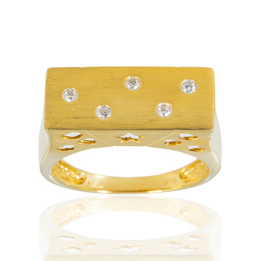 Domino Ring .1 ctw