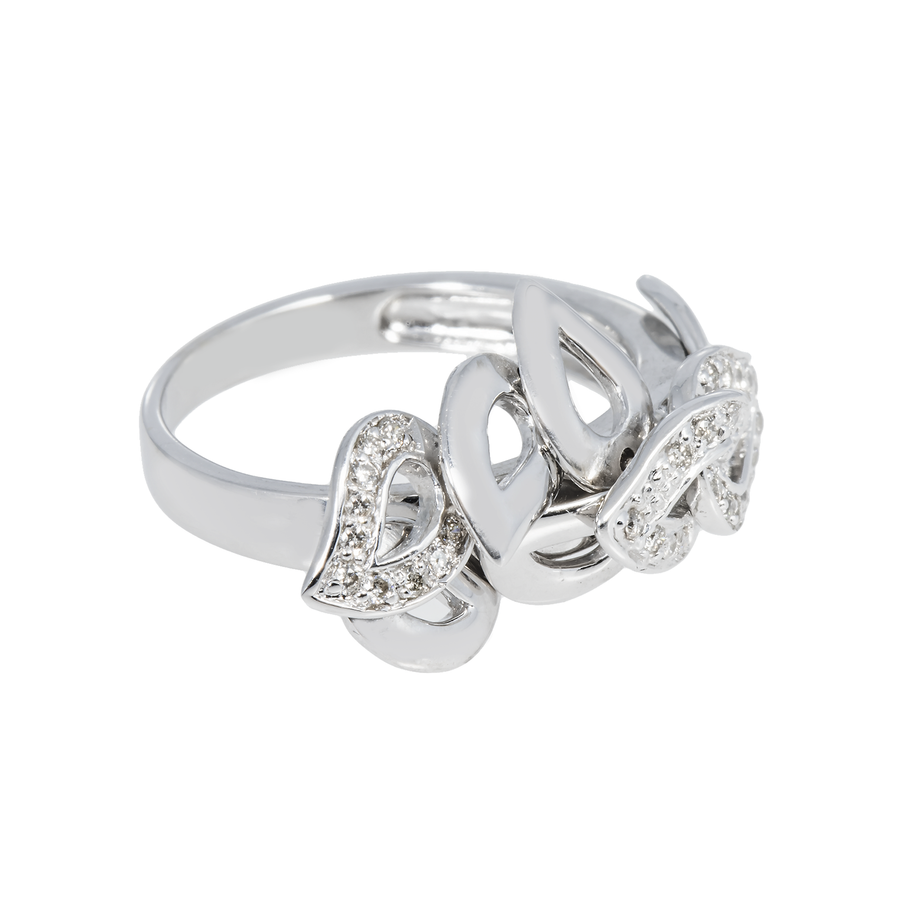 Flower Petal Ring .25 Ctw