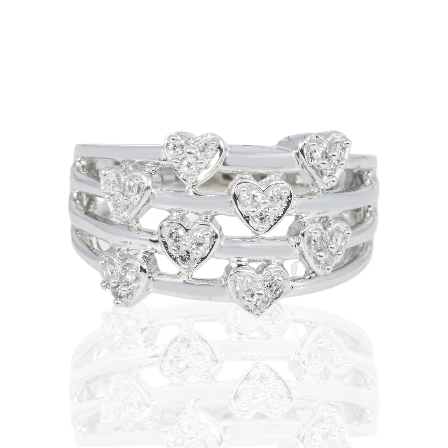 Scattered Hearts Ring .5 ctw