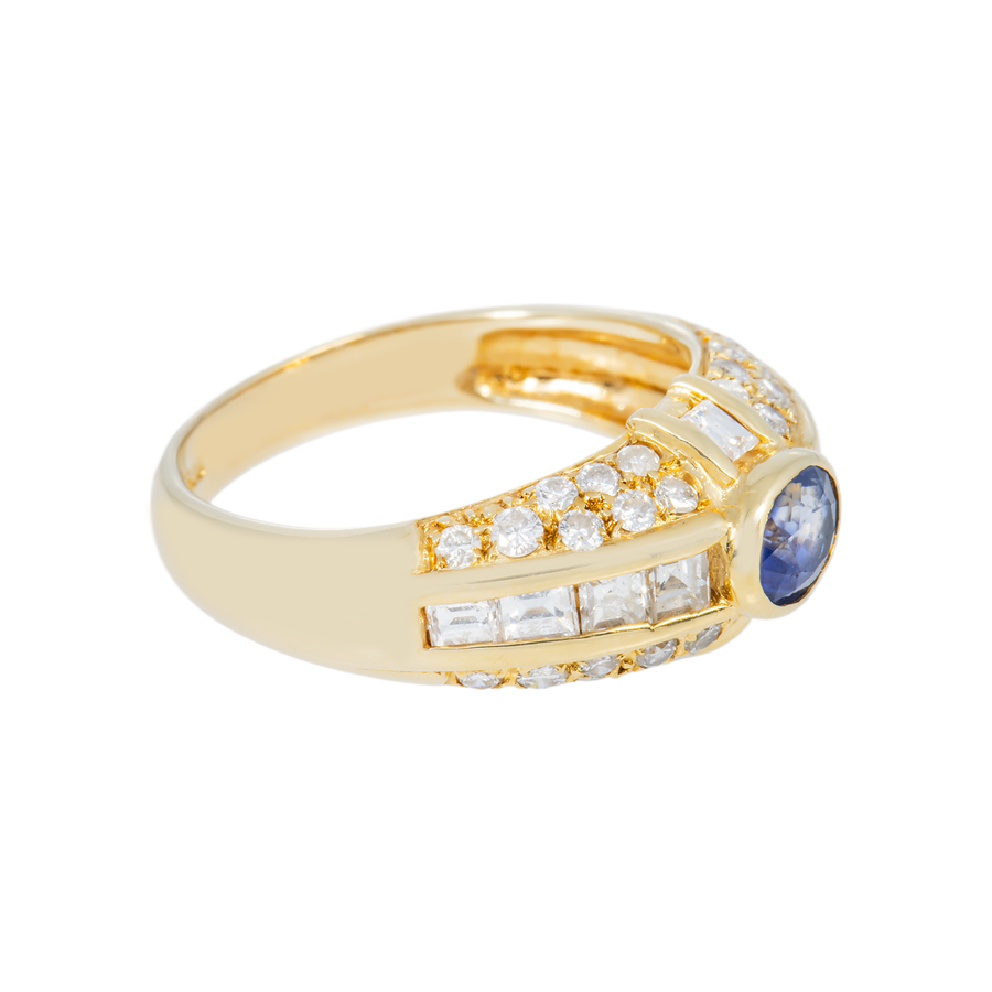 Victorian Diamond & Saphire Ring 1.5ct