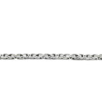 Thumbnail for 14K White Gold Byzantine Link Chain 4 mm