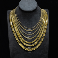 Thumbnail for 10k Yellow Gold Solid Mens Cuban Link Chain 8 mm