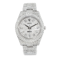 Thumbnail for Diamond 41mm Rolex Oyster Stainless Steel 22.38 ctw