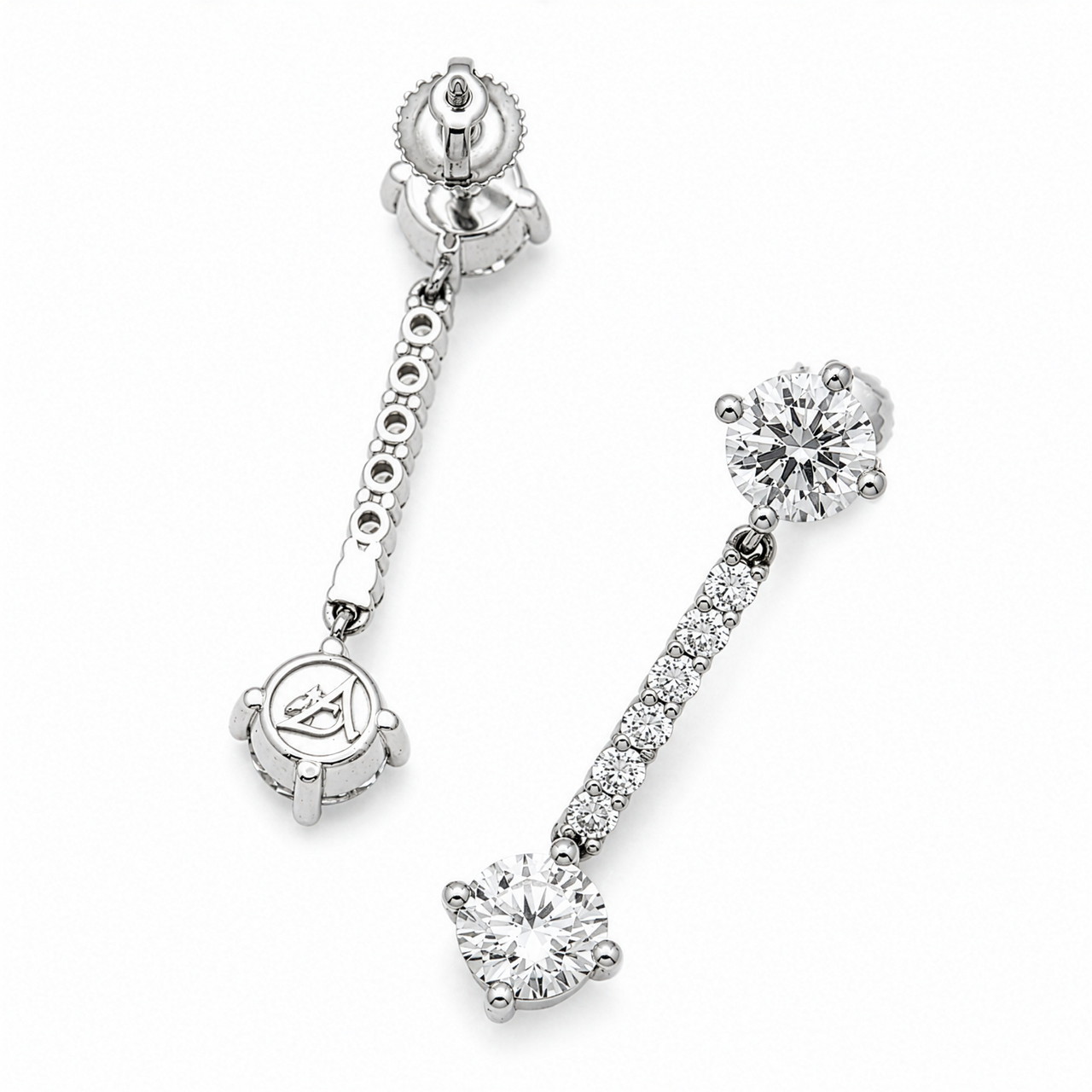 14k Gold Lab Diamond Earrings 4.60 cwt. EAR0293
