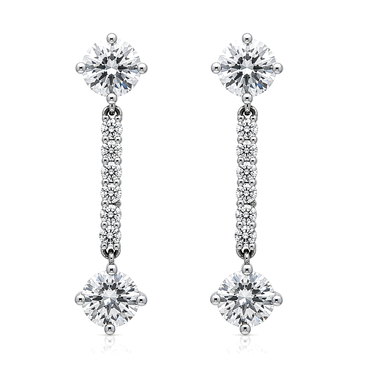 14k Gold Lab Diamond Earrings 4.60 cwt. EAR0293