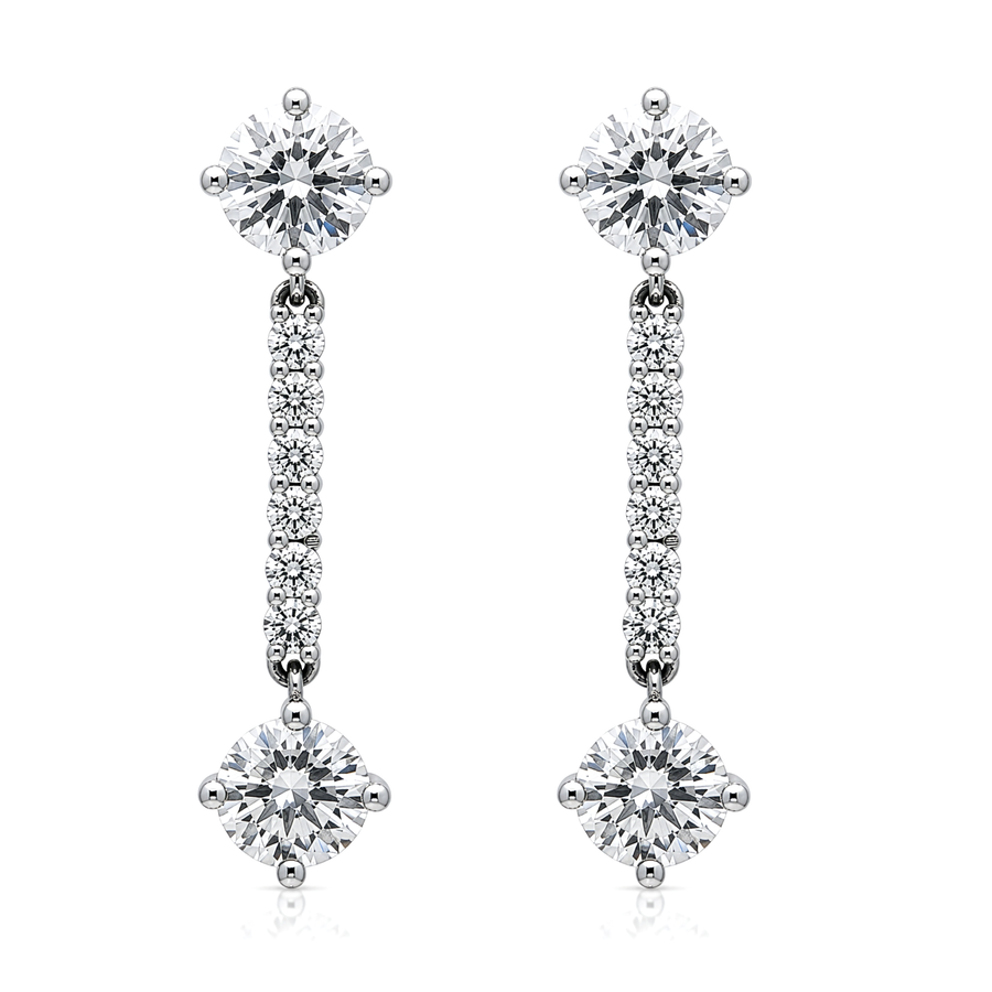 14k Gold Lab Diamond Earrings 4.60 cwt. EAR0293