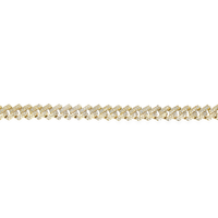 Thumbnail for Yellow 10k Gold CZ Cuban Chain 11 Ctw 9mm