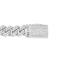 Thumbnail for 14k White Gold Lab Diamond Cuban Chain 8.5mm 8.49 ctw