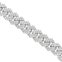 Thumbnail for 14k White Gold Lab Diamond Cuban Chain 8.5mm 8.49 ctw