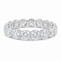 Thumbnail for 14K Gold Round Lab Diamond Eternity Band