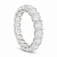 Thumbnail for 14K Gold Round Lab Diamond Eternity Band