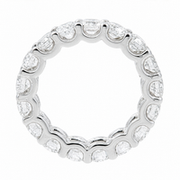 Thumbnail for 14K White Gold Lab Diamond Round Brilliant Shared Prong Eternity Band 4.74 CTW
