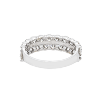 Thumbnail for 14K White Gold Two-Row Lab Diamond Band Ring 6.00 CTW