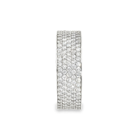 Thumbnail for 18K White Solid Gold Mens Diamond Eternity Band 4.78 Ctw