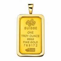 Thumbnail for 14k Yellow Gold Diamond Bar Pendant 3.5 CTW