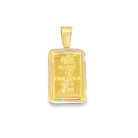 Thumbnail for 14k Yellow Gold Diamond Bar Pendant .35 Ctw