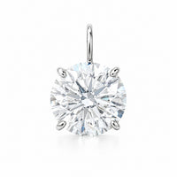 Thumbnail for 14K White Gold Lab Diamond Round Brilliant Solitaire Pendant 5.83 CTW