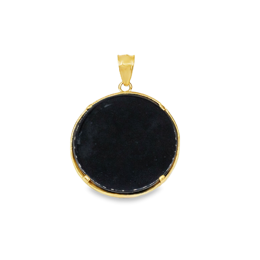 14K Yellow Gold New York Yankees NY Logo Pendant