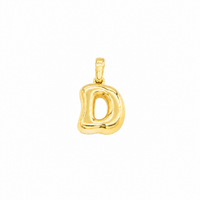 Thumbnail for Yellow Gold 10K Yellow Gold Plain Letter D Initial Pendant