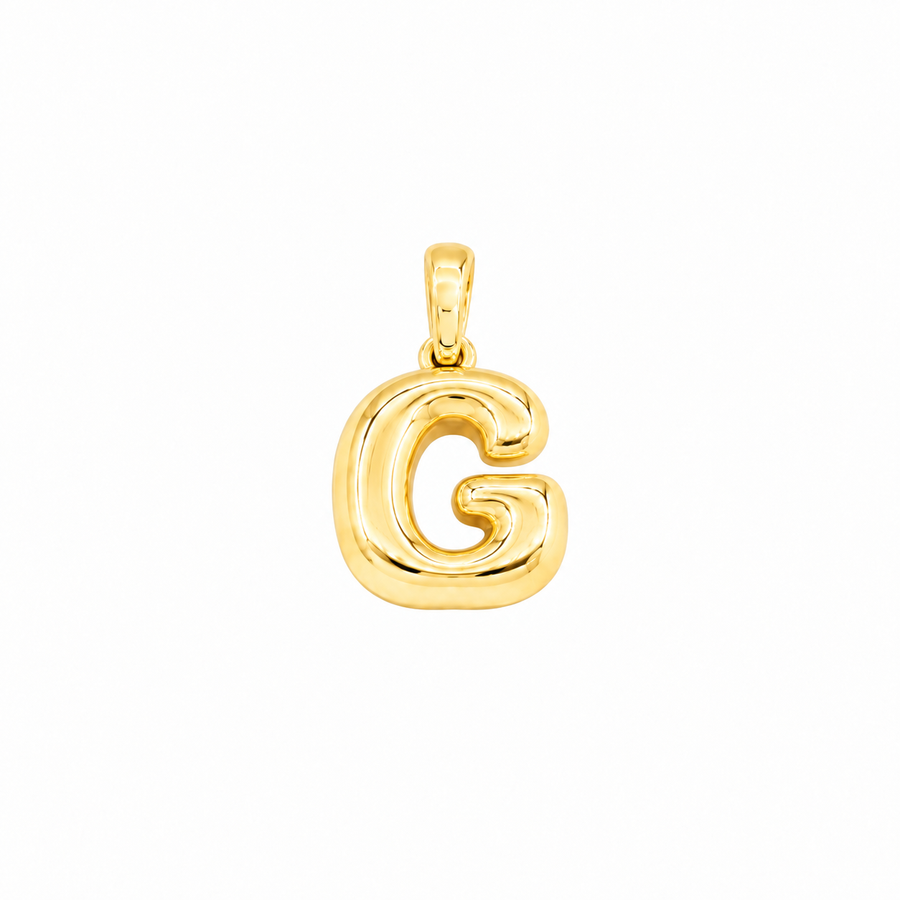 Yellow Gold 10K Yellow Gold Plain Letter G Initial Pendant