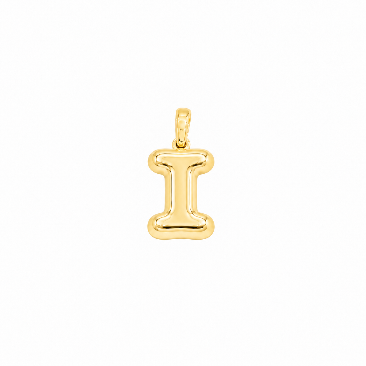 Yellow Gold 10K Yellow Gold Plain Letter I Initial Pendant