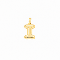 Thumbnail for Yellow Gold 10K Yellow Gold Plain Letter I Initial Pendant
