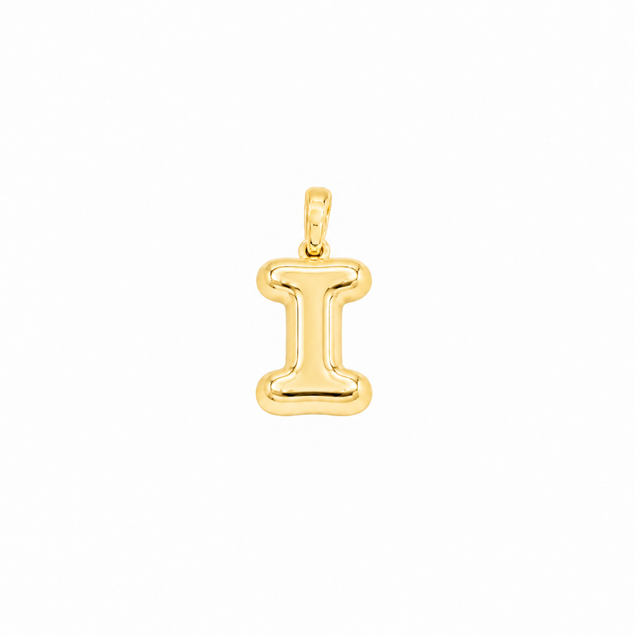 Yellow Gold 10K Yellow Gold Plain Letter I Initial Pendant