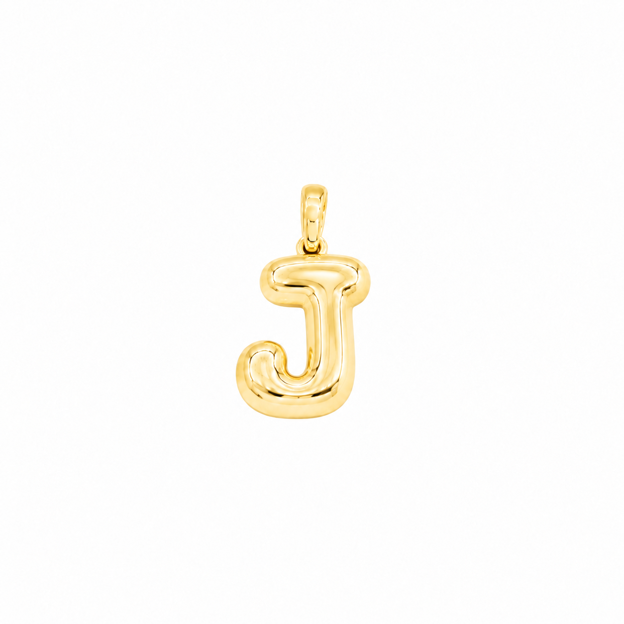 Yellow Gold 10K Yellow Gold Plain Letter J Initial Pendant