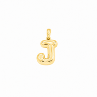 Thumbnail for Yellow Gold 10K Yellow Gold Plain Letter J Initial Pendant