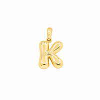Thumbnail for Yellow Gold 10K Yellow Gold Plain Letter K Initial Pendant