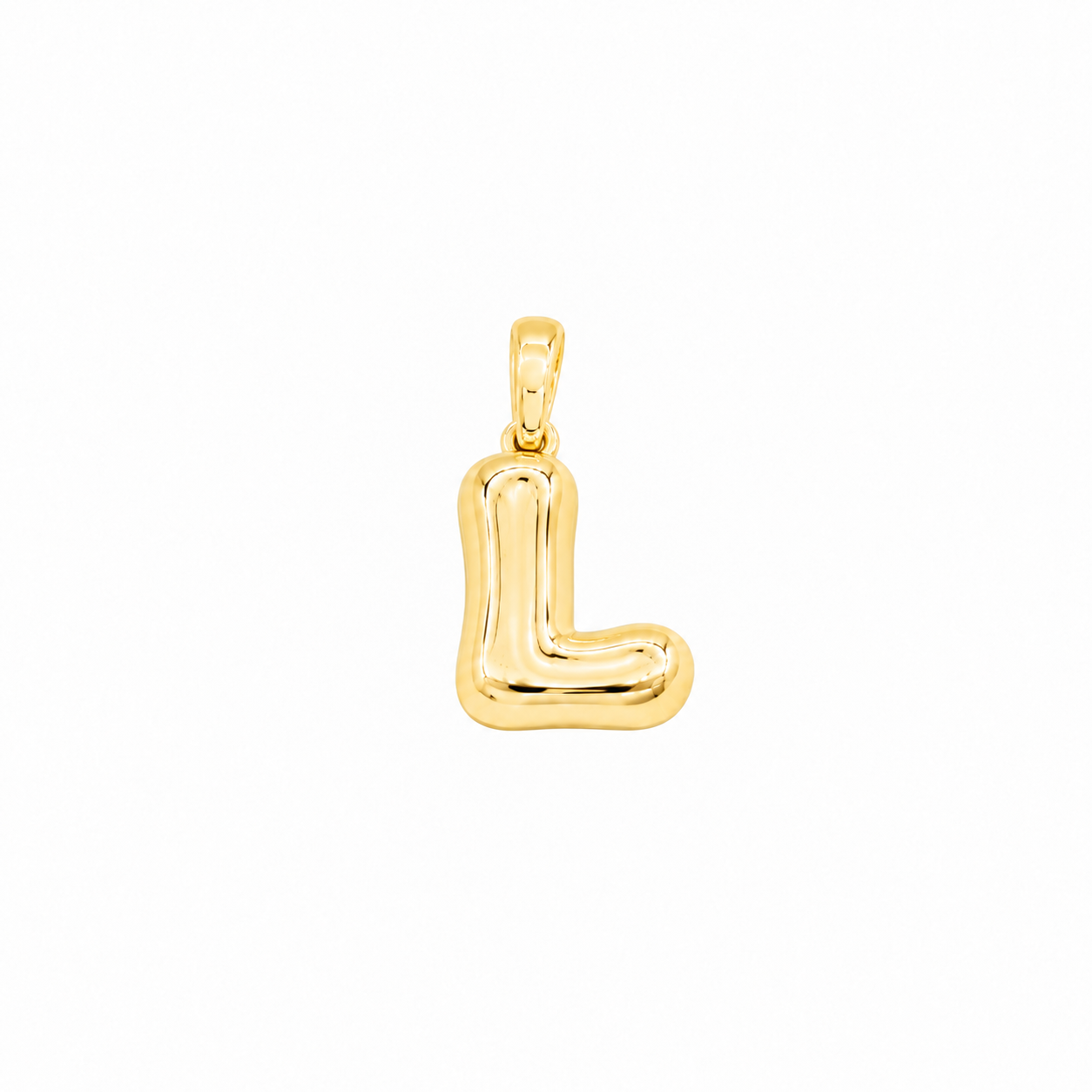 Yellow Gold 10K Yellow Gold Plain Letter L Initial Pendant