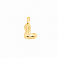 Thumbnail for Yellow Gold 10K Yellow Gold Plain Letter L Initial Pendant