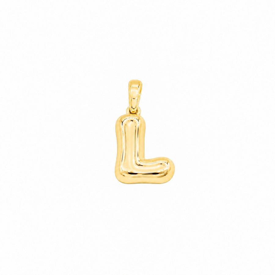 Yellow Gold 10K Yellow Gold Plain Letter L Initial Pendant