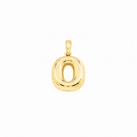Thumbnail for Yellow Gold 10K Yellow Gold Plain Letter O Initial Pendant