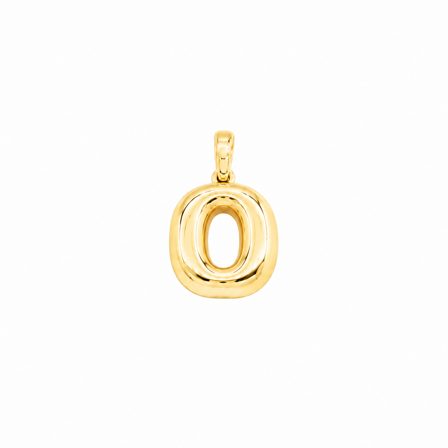 Yellow Gold 10K Yellow Gold Plain Letter O Initial Pendant