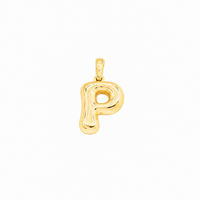 Thumbnail for Yellow Gold 10K Yellow Gold Plain Letter P Initial Pendant