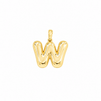 Thumbnail for Yellow Gold 10K Yellow Gold Plain Letter W Initial Pendant