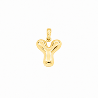 Thumbnail for Yellow Gold 10K Yellow Gold Plain Letter Y Initial Pendant