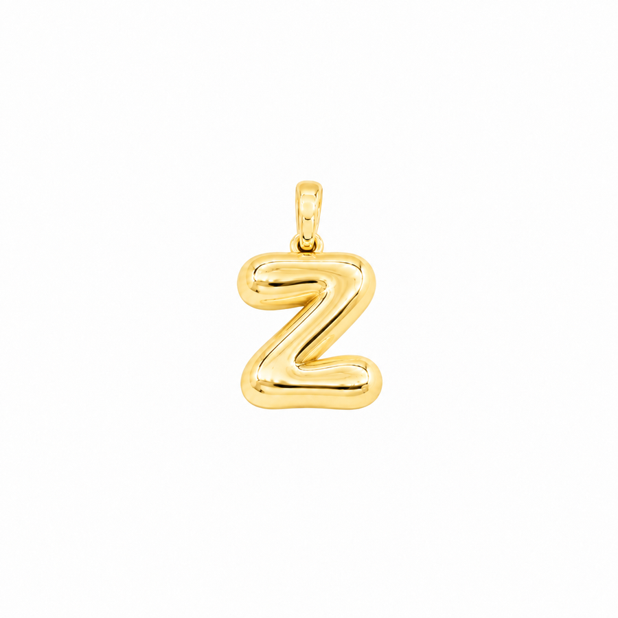 Yellow Gold 10K Yellow Gold Plain Letter Z Initial Pendant