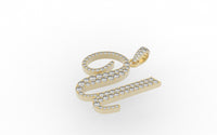 Thumbnail for Yellow Gold Diamond Letter u Initial Script Pendant  0.63 ctw (Copy) (Copy)